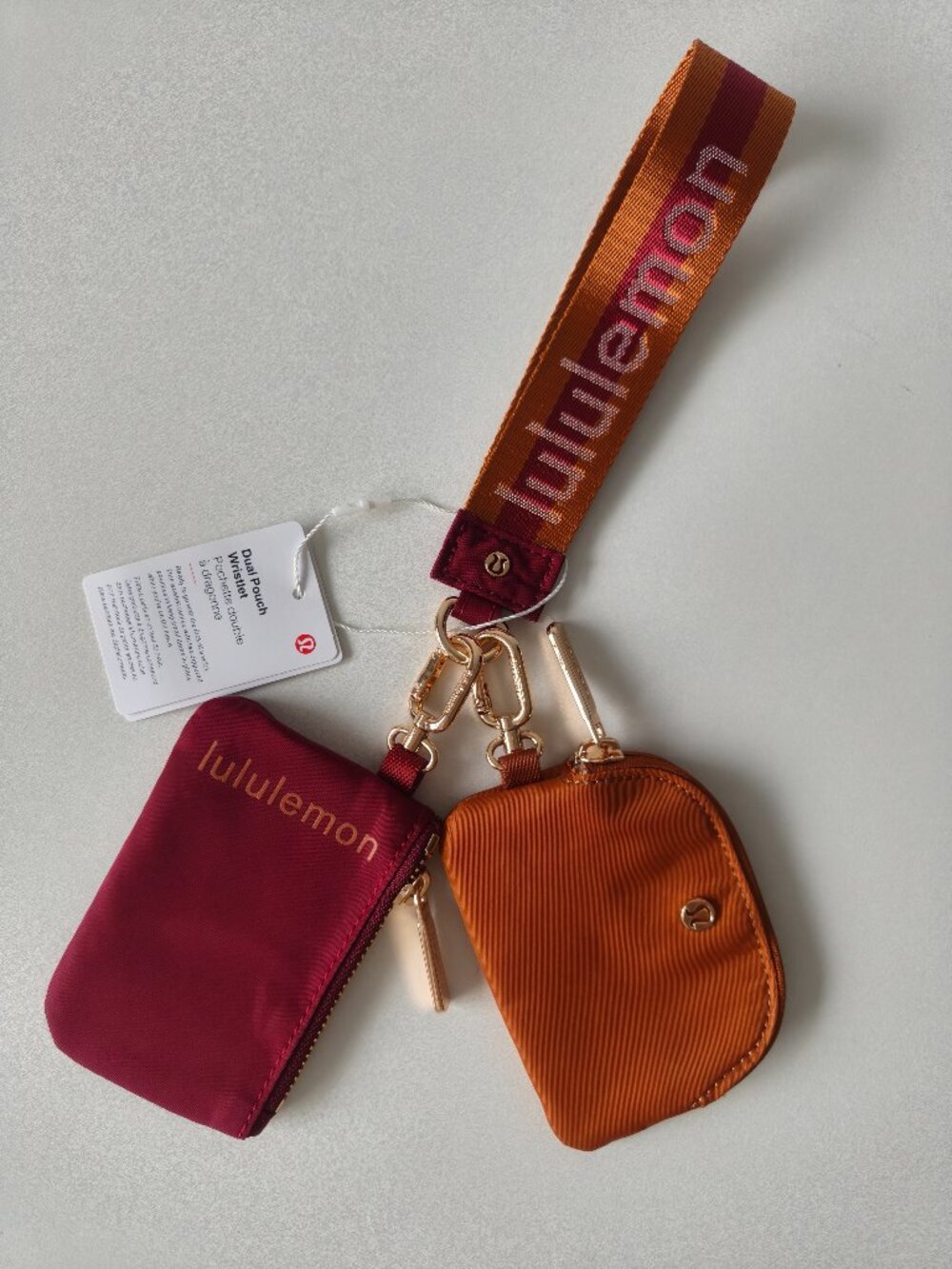 Lululemon Pouch Wristlet Mini wallet Keychain bag